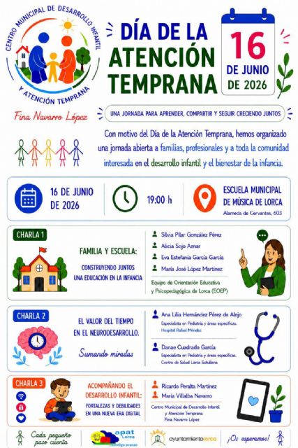 Lorca celebra el 'Día de la Atención Temprana' con unas jornadas abiertas a cargo de especialistas y profesionales - 3, Foto 3