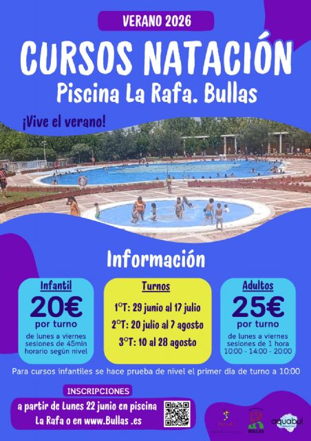 La Piscina Municipal de La Rafa abre sus puertas este sábado e inicia las inscripciones para los cursos de natación de verano La Piscina Municipal de La Rafa abre sus puertas este sábado e inicia las inscripciones para los cursos de natación de verano