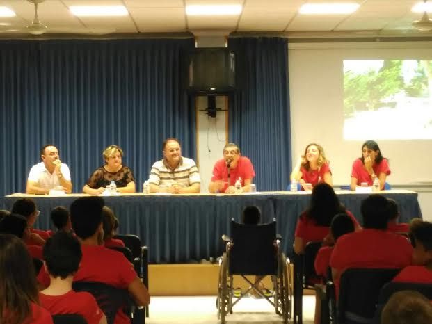 City officials attending the closing ceremony of the Summer Camp Hemophilia Association Murciana, Foto 7