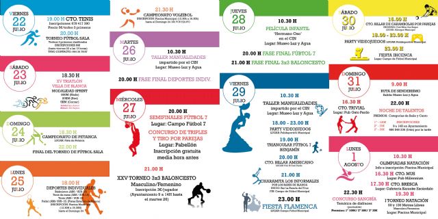 Blanca inicia las Fiestas de la Juventud y del Deporte - 1, Foto 1