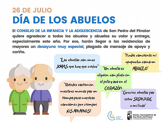 El Consejo de la Infancia y la Adolescencia brinda un desayuno a los mayores de las residencias por el Día de los abuelos - 1, Foto 1