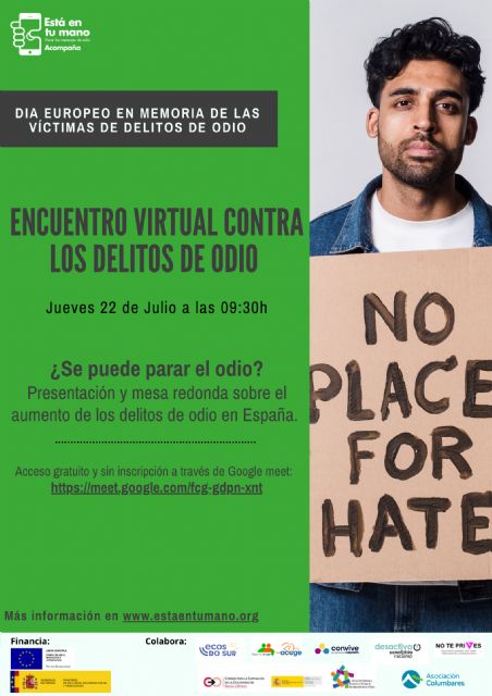 Encuentro virtual y mesa redonda por motivo del día europeo de las víctimas de delitos de odio - 1, Foto 1
