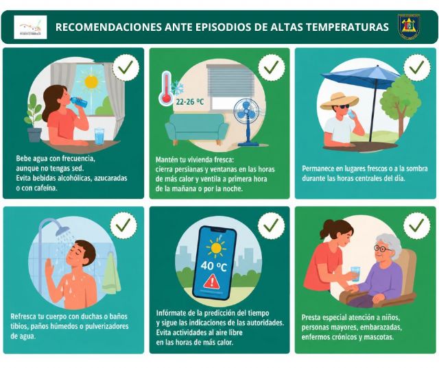 El Ayuntamiento de Puerto Lumbreras pide colaboración ciudadana ante el episodio de altas temperaturas previsto para esta semana - 3, Foto 3