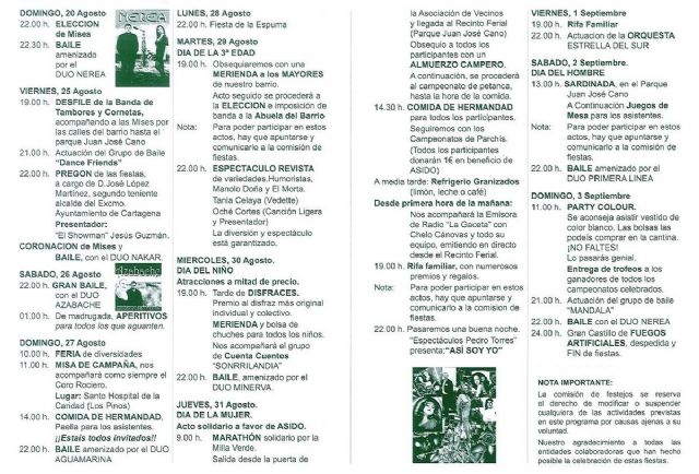 La Barriada Cuatro Santos celebra hasta el proximo 3 de septiembre sus fiestas populares - 1, Foto 1