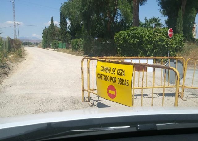 Ciudadanos celebra el inicio de las obras para arreglar la carretera de Vera entre Lorca y Puerto Lumbreras - 1, Foto 1