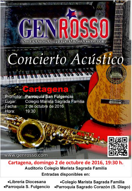 Gen Rosso actuará en Cartagena el 2 de octubre - 1, Foto 1