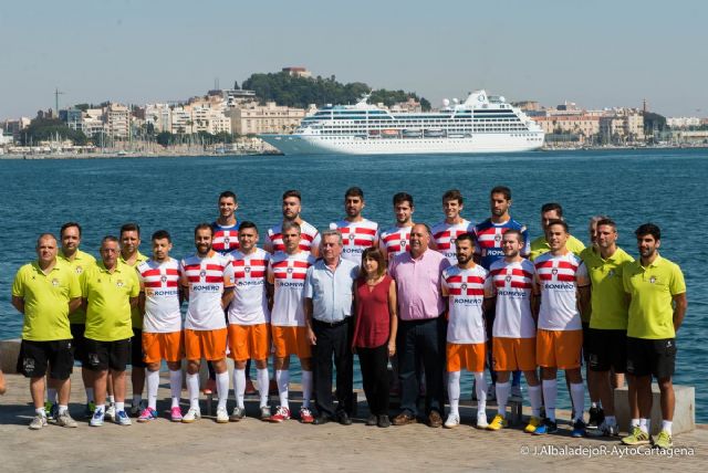 El Cartagena Fútbol Sala luce la bandera de la provincia marítima en su nueva equipación - 1, Foto 1