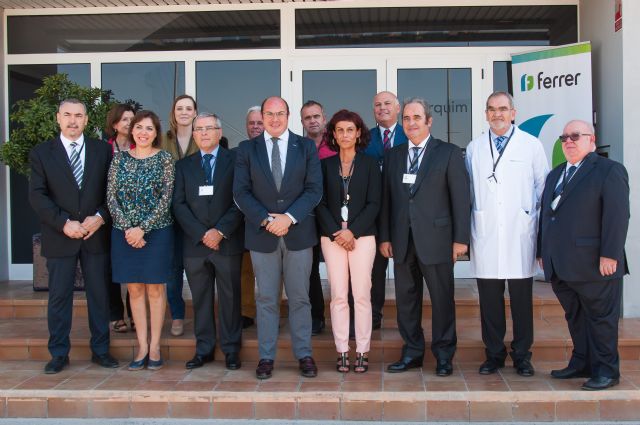 El presidente de la Región de Murcia inaugura las nuevas instalaciones de la planta de Ferrer en Beniel - 1, Foto 1