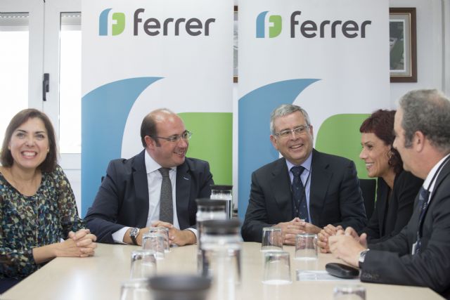 El presidente de la Región de Murcia inaugura las nuevas instalaciones de la planta de Ferrer en Beniel - 2, Foto 2