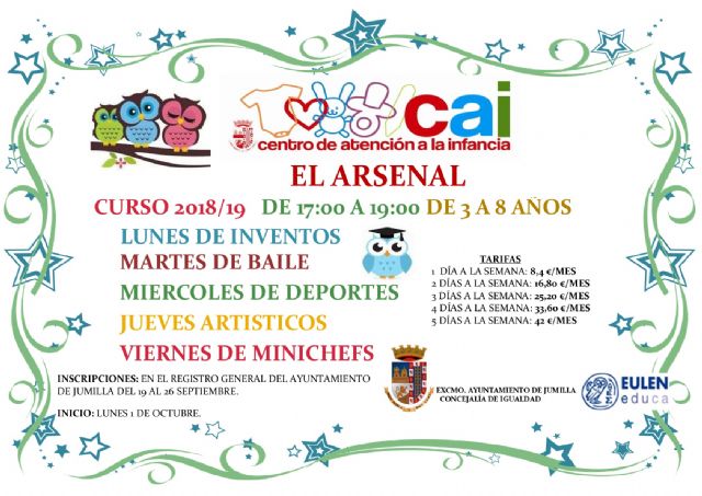 El Centro de Atención a la Infancia abre el plazo de inscripciones para actividades extraescolares - 1, Foto 1