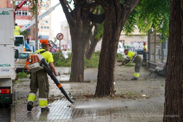 Cartagena recupera la normalidad tras casi un centenar de avisos por lluvia y viento - 1, Foto 1