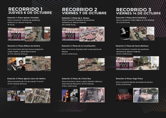 La segunda edición de PLAZAS SONORAS, Vive música, vive Molina, se celebra del 6 al 21 de octubre - 1, Foto 1