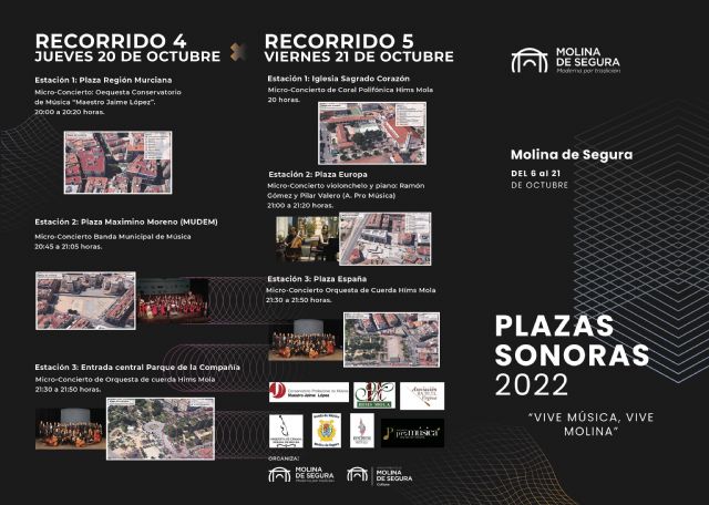 La segunda edición de PLAZAS SONORAS, Vive música, vive Molina, se celebra del 6 al 21 de octubre - 2, Foto 2