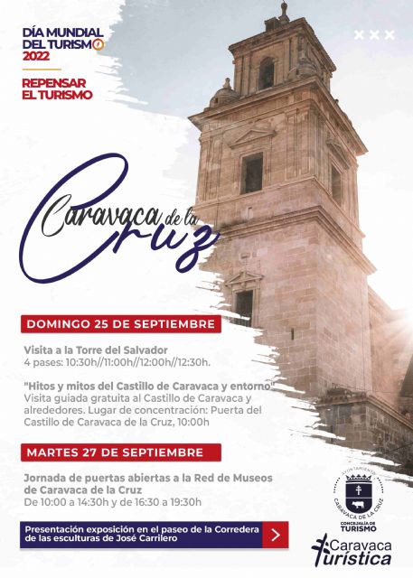 Caravaca de la Cruz conmemora el Día Mundial del Turismo con visitas guiadas especiales y puertas abiertas a museos - 1, Foto 1
