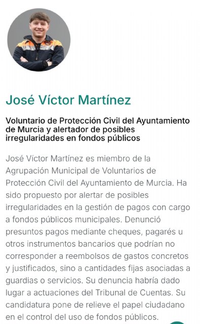 Un voluntario de Protección Civil de Murcia, candidato al XI Premio Hay Derecho por alertar sobre posibles irregularidades en fondos públicos - 2, Foto 2
