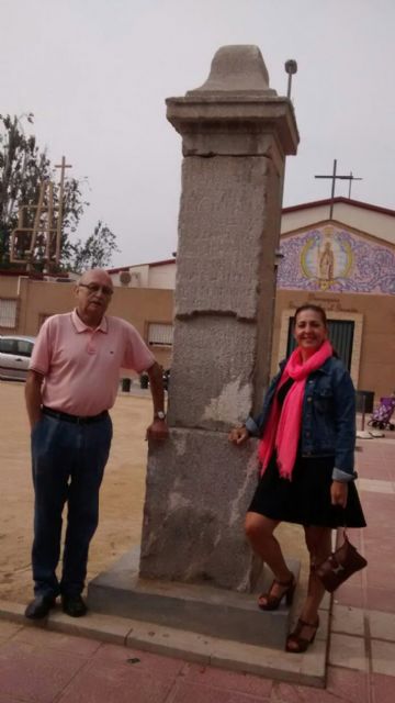 La Junta de Distrito Norte consigue el traslado del pilar que marcaba el inicio del camino Real de Castilla a su barrio de origen, San Antón - 1, Foto 1