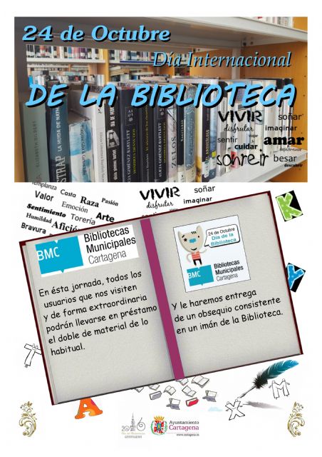 Cartagena se suma al Día Internacional de la Biblioteca con el programa Te lo llevas doble - 1, Foto 1
