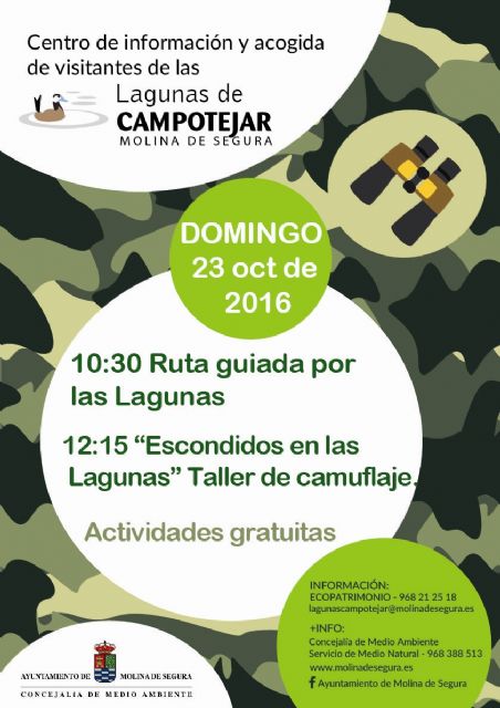 El Centro de Información y Acogida de Visitantes de Las Lagunas de Campotéjar organiza una jornada de juego de camuflaje e itinerarios guiados - 1, Foto 1