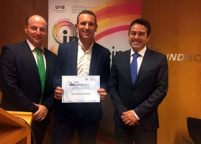 Alcantarilla recibe el Sello Infoparticipa 2016, junto a otros tres ayuntamientos de la Región de Murcia, a la transparencia de la comunicación pública local - 5, Foto 5