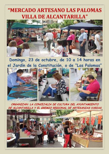 Vuelve de nuevo el Mercado Artesano Las Palomas, Villa de Alcantarilla, el próximo domingo, en el Jardín de la Constitución - 5, Foto 5