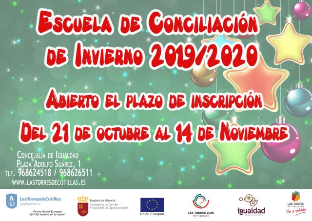 La Escuela de Conciliación de Invierno ofrece 50 plazas para niños y niñas de 3 a 12 años - 1, Foto 1