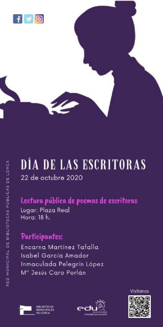 El Ayuntamiento de Lorca conmemora la V edición del Día de la Escritoras con la lectura de versos de cuatro poetisas lorquinas - 1, Foto 1