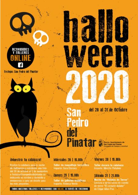 San Pedro del Pinatar organiza talleres online para celebrar Halloween - 2, Foto 2