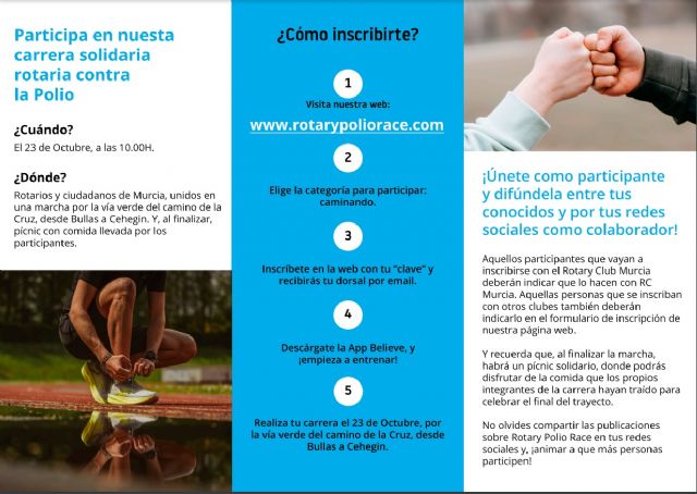 La carrera solidaria por la polio de los clubes Rotarios de Murcia saldrá desde Bullas a Cehegín - 2, Foto 2