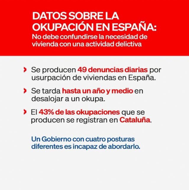 La okupación no es derechas o de izquierdas. Es un delito - 1, Foto 1
