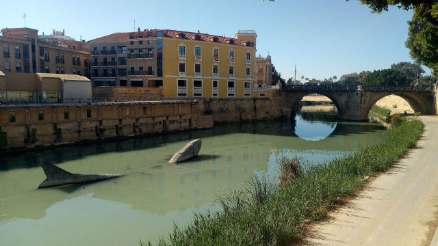 Huermur critica el color verde chocolate del Segura a su paso por Murcia - 3, Foto 3