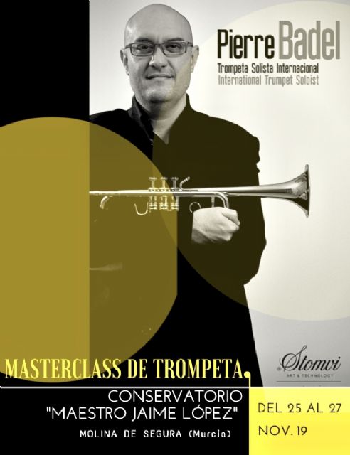 El Conservatorio Profesional de Música Maestro Jaime López de Molina de Segura organiza una master class de trompeta los días 25, 26 y 27 de noviembre - 1, Foto 1