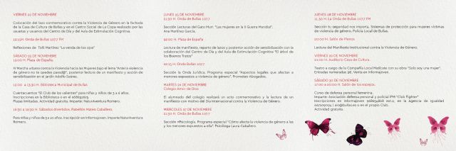Bullas conmemora durante más de una semana el Día Internacional contra la Violencia de Género con diferentes actividades - 2, Foto 2
