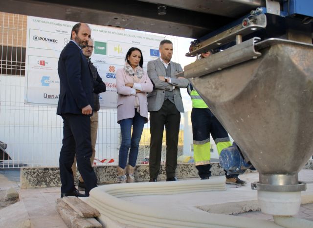 La construcción de una cantina con impresoras 3D y materiales reciclados en Caravaca de la Cruz, ejemplo de economía circular - 1, Foto 1