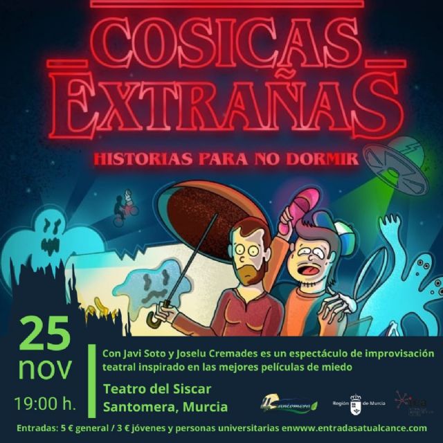 El espectáculo de improvisación Cosicas Extrañas llega a Santomera este sábado - 1, Foto 1