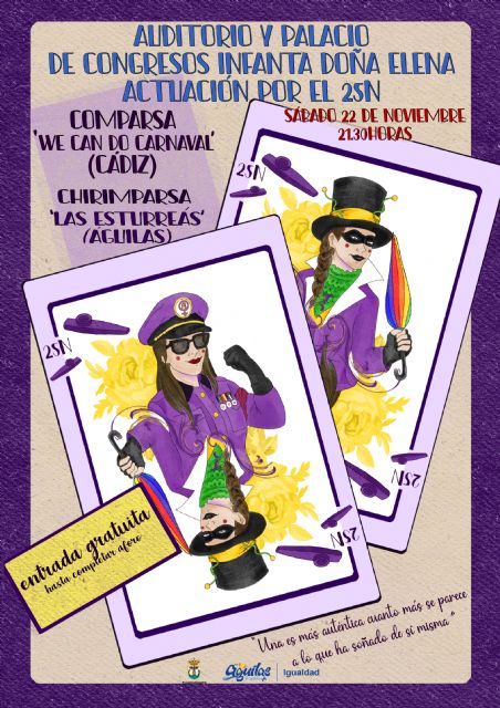 La comparsa gaditana We can do Carnaval y la chirimparsa Las Esturreás, juntas contra las violencias machistas - 1, Foto 1