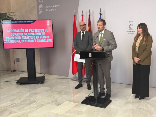 El Ayuntamiento impulsa tres proyectos para renovar el asfalto en Zarandona, Beniaján y Guadalupe por un presupuesto de más 468.000€ - 1, Foto 1