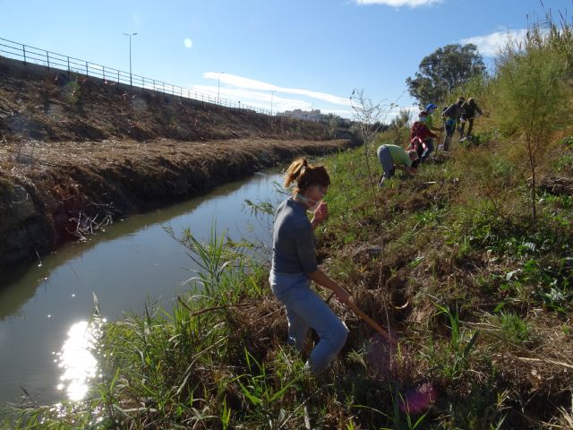 El grupo senderista EVA planta medio centenar de árboles de ribera - 1, Foto 1