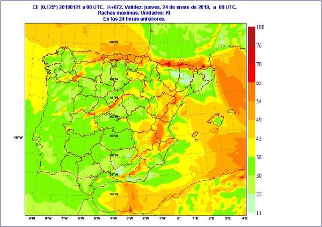 El temporal que hoy comienza a afectar a España lo notaremos en forma de fuerte viento y oleaje en la Región de Murcia