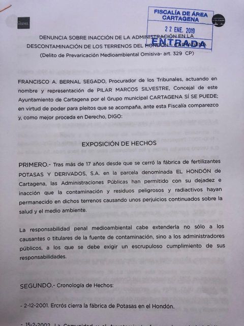 Podemos denuncia a la administración por prevaricación medioambiental en el Hondón - 2, Foto 2