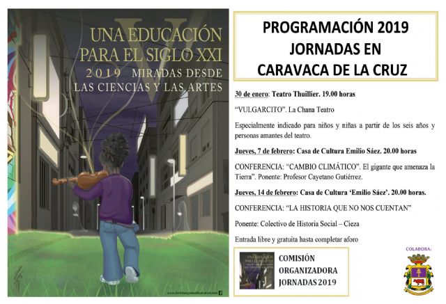 Caravaca acoge una obra de teatro y dos conferencias dentro de las Jornadas 'Una educación para el siglo XXI' - 2, Foto 2
