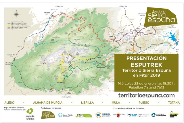 EspuTrek, la apuesta de la Mancomunidad Turstica de Sierra Espuña en Fitur 2019, Foto 2