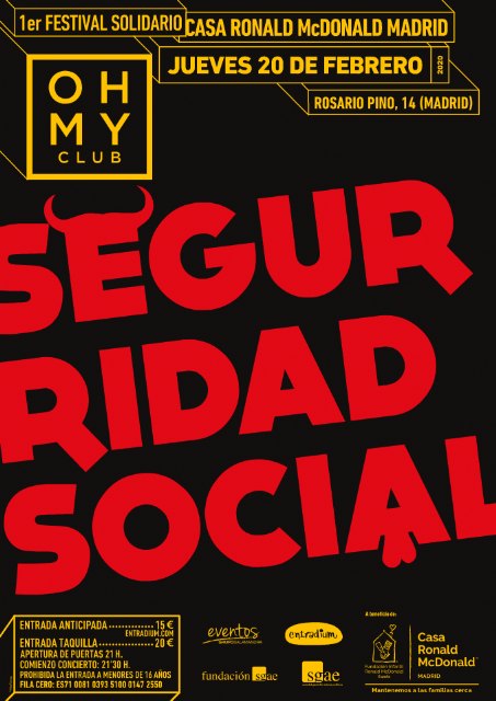 La Casa Ronald McDonald de Madrid y el grupo de rock Seguridad Social juntos por la solidaridad - 1, Foto 1