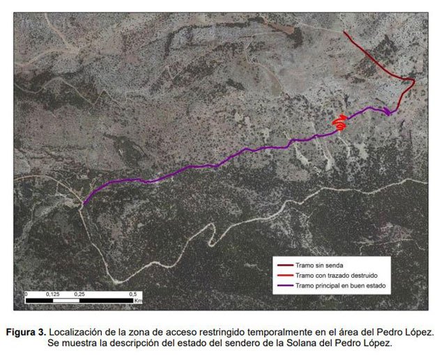 Se restringe el tránsito de manera temporal a las zonas de Carmona-Cuevas Luengas y Solana de Pedro López (Sierra Espuña), Foto 4