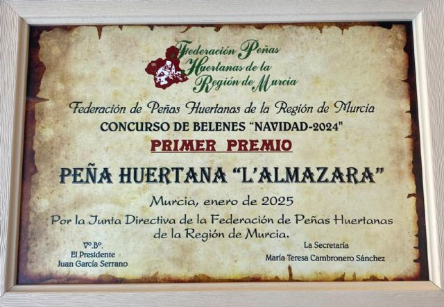 La peña L´Almazara gana por segundo año el concurso de belenes de la Federación Regional de Peñas Huertanas - 5, Foto 5