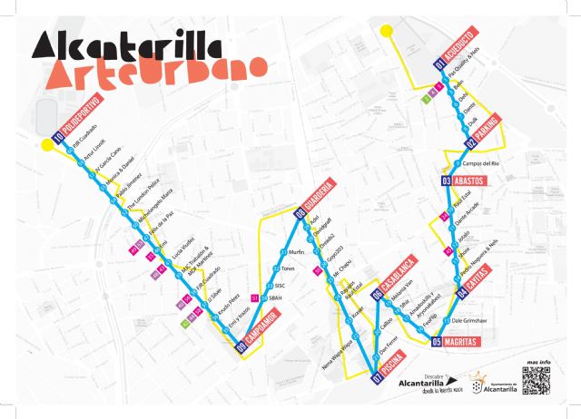 Alcantarilla lleva a Fitur 2025 la nueva ruta del grafiti compuesta por 60 murales de artistas internacionales - 2, Foto 2