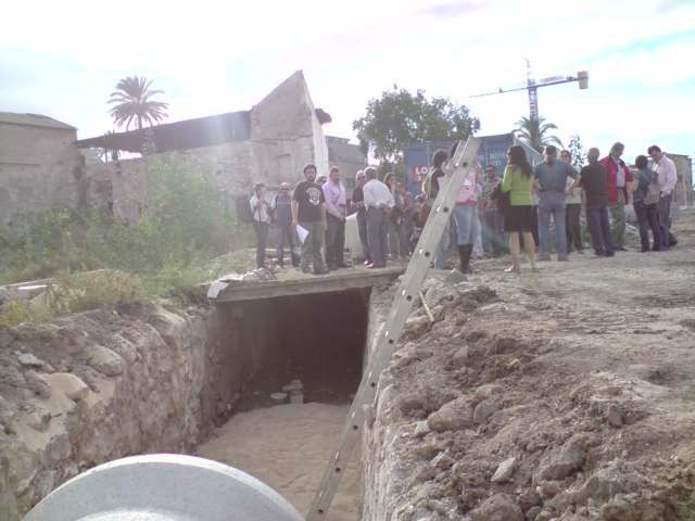 Nuevo éxito en una reivindicación histórica de Huermur, se desentuba un tramo de La Aljufía - 3, Foto 3