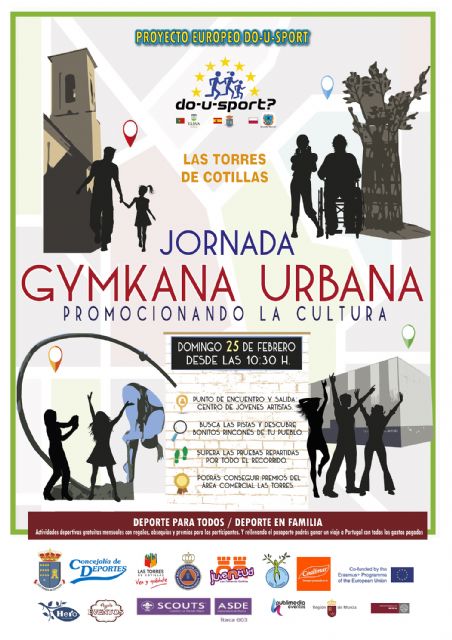 Una gymkana urbana en Las Torres de Cotillas, nueva propuesta del proyecto ´Do-U-Sport´ - 1, Foto 1