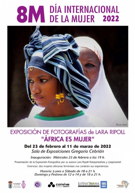 Mañana arranca el programa de actividades del Día Internacional de la Mujer con la exposición de fotografías “África es mujer”