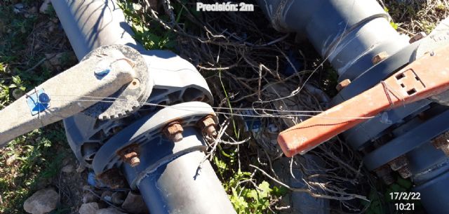 Precinto y desconexión de las instalaciones de riego de superficies sin derechos en el Campo de Cartagen - 2, Foto 2