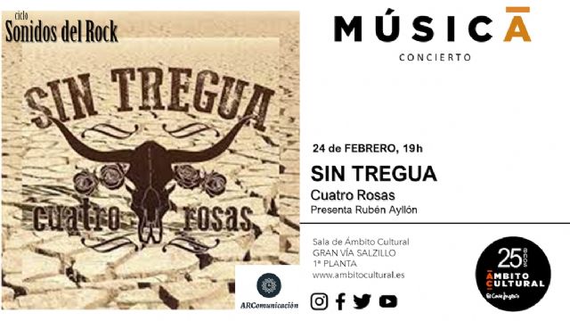 Sin Tregua presentará su disco más potente y sureño en el ciclo sonidos del rock de Murcia - 1, Foto 1